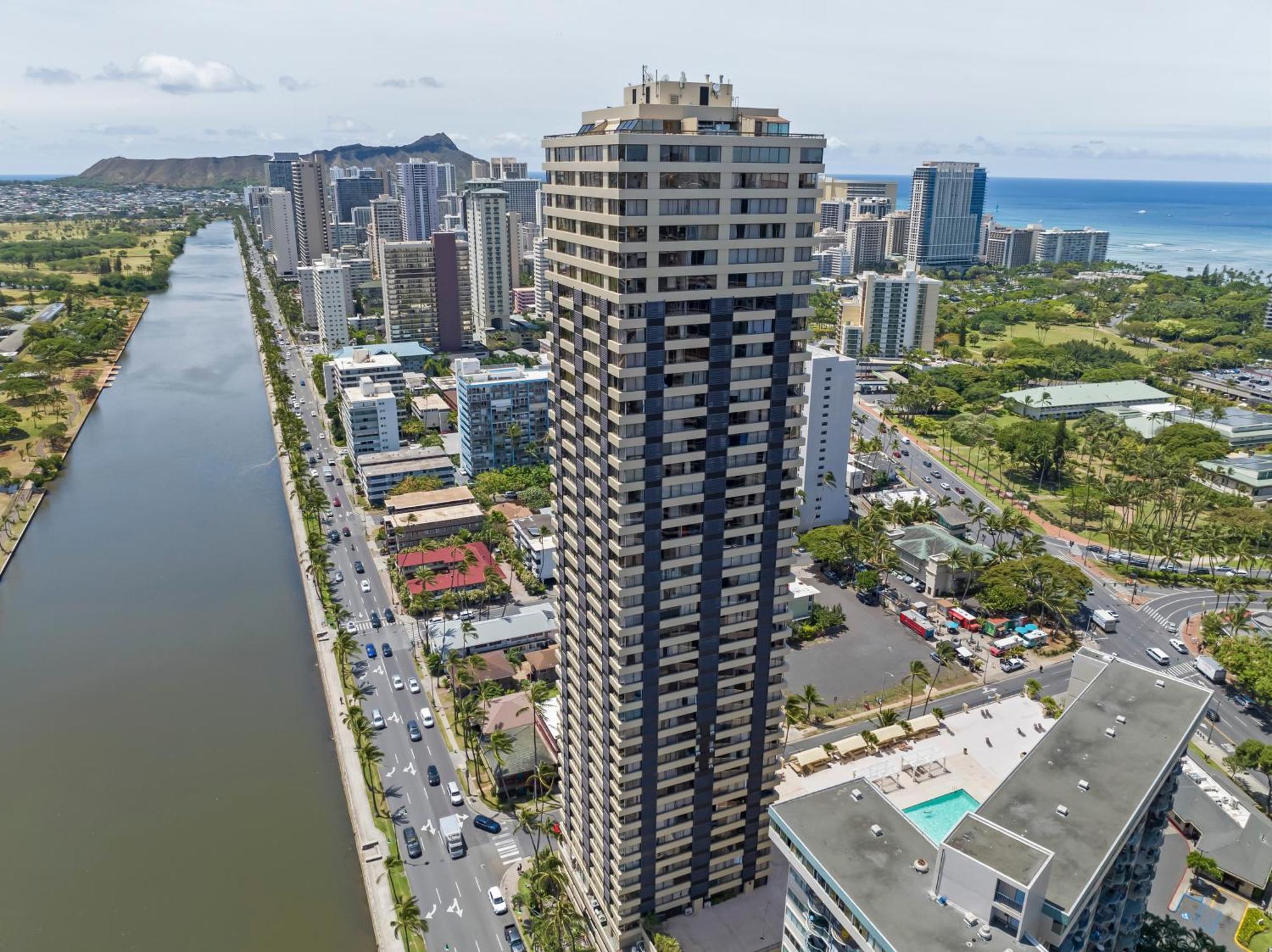 Ferienwohnung Hawaiian Monarch Penthouse 401 By Hawaii Ocean Club Honolulu Exterior foto