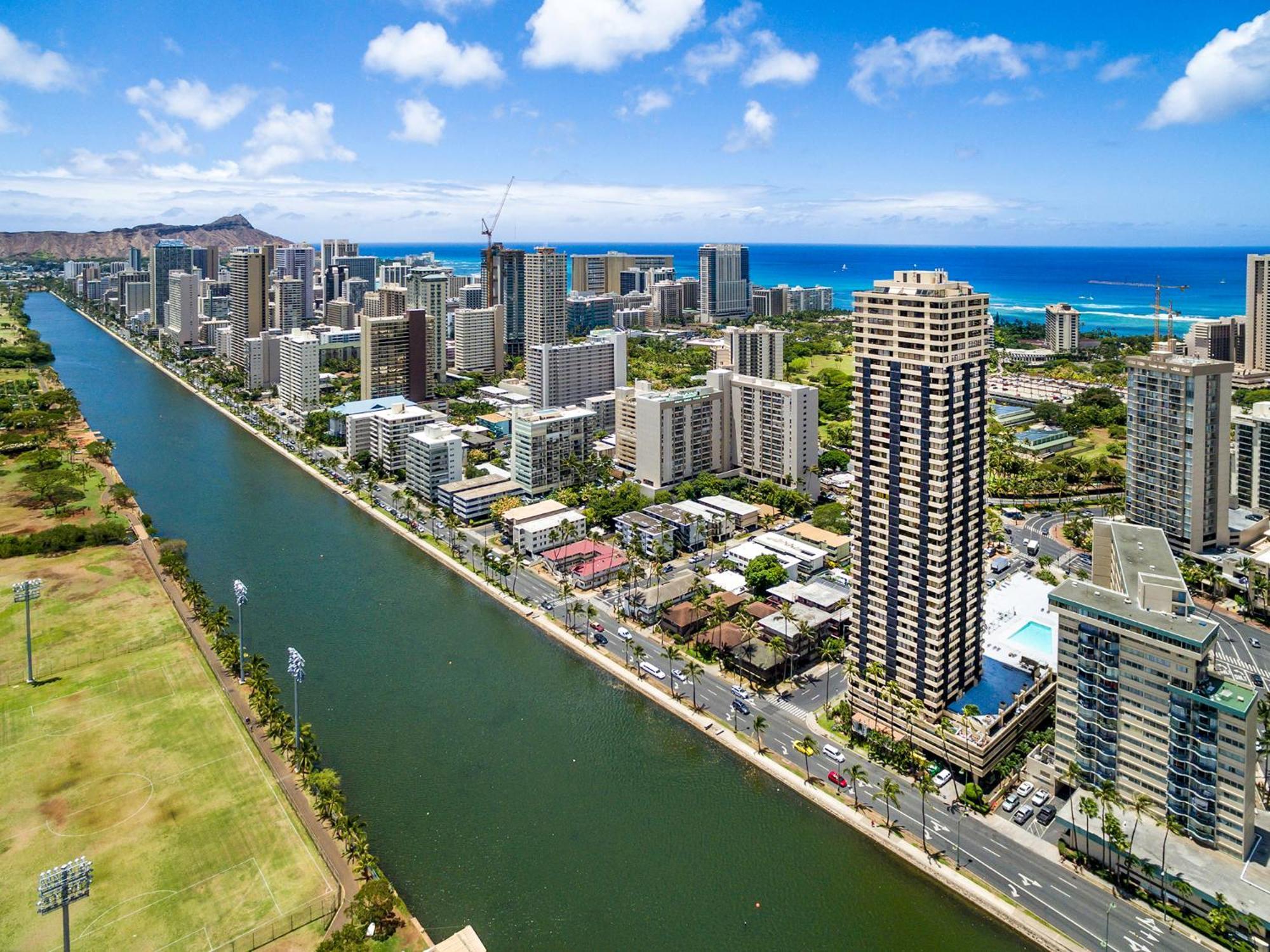 Ferienwohnung Hawaiian Monarch Penthouse 401 By Hawaii Ocean Club Honolulu Exterior foto